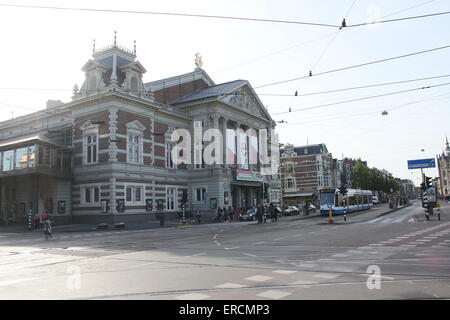 Fassade des Koninklijk Concertgebouw (Royal Concert Hall) bei Van Baerlestraat im historischen Zentrum von Amsterdam, Niederlande Stockfoto