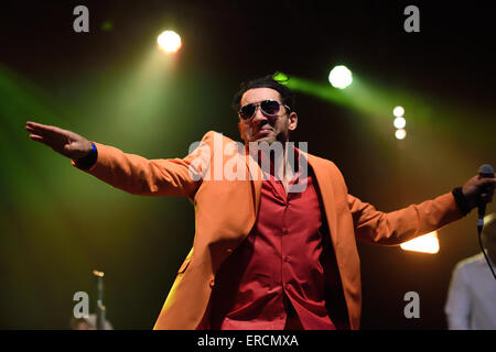 Boney M bei Wychwood Musik festival2015 in Cheltenham, Gloucestershire, England Stockfoto