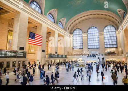 Ein Blick auf spektakuläre Grand Central Terminal in New York. Stockfoto