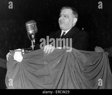 FIORELLO H. LaGuardia (1882-1947) Politiker als Bürgermeister von New York über 1943 Stockfoto