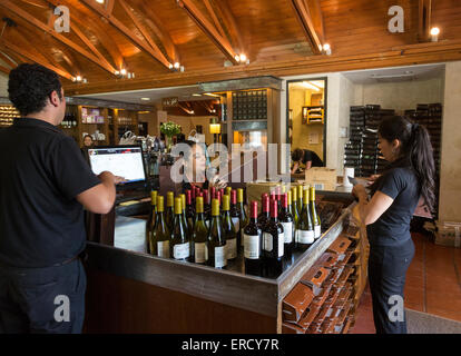 Shop, Weingut Concha y Toro, in der Nähe von Santiago, Chile Stockfoto