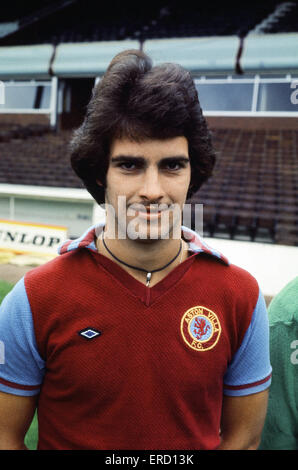 David Evans, Aston Villa Football-Spieler, Fototermin im Villa Park, 26. Juli 1977. Stockfoto