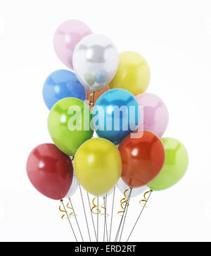 Multi farbige dekorative Party Luftballons. Stockfoto