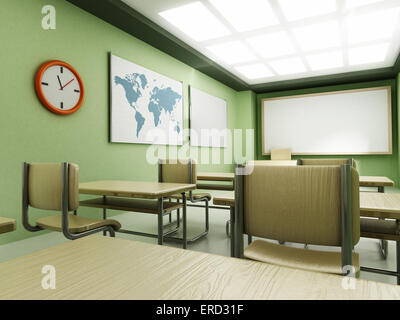 Klassenzimmer mit leere Sitze. Generische design Stockfoto