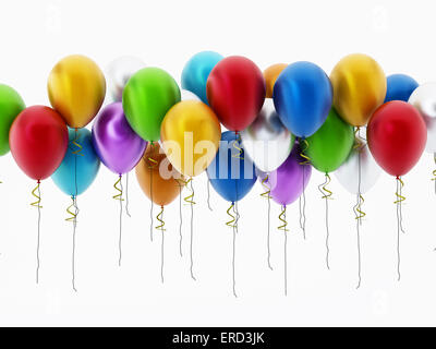 Multi farbige dekorative Party Luftballons. Stockfoto