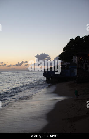 Hawaiian Strand Sonnenuntergang Stockfoto