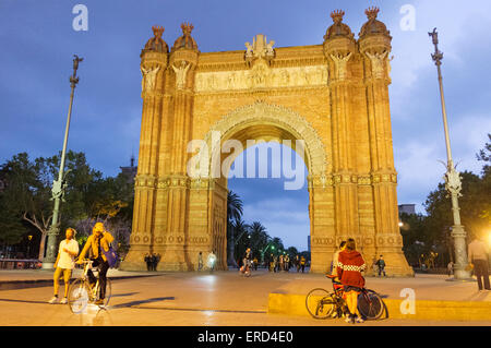 Arc de Triomf (Triumphbogen), Barcelona, Katalonien, Spanien Stockfoto