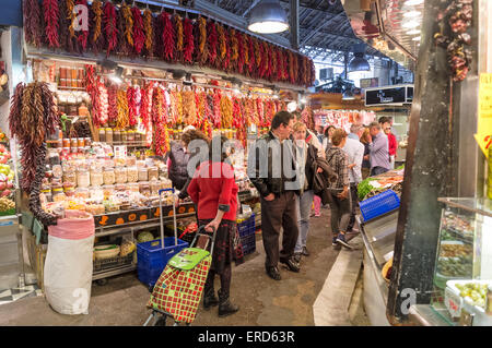 La Boqueria-Markt, Barcelona, Spanien Stockfoto