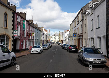 A2 Causeway Küstenstraße durch Fräsen Straße Cushendall County Antrim-Nordirland UK Stockfoto