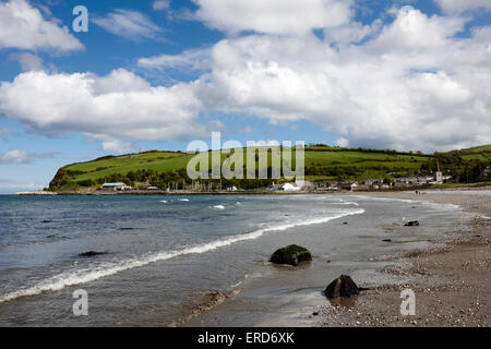 Glenarm Beach County Antrim-Nordirland-UK Stockfoto