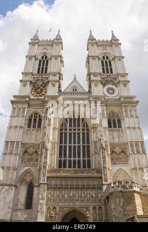 Westminster Abbey, die Stiftskirche St. Peter in Westminster offiziell den Titel. London, Vereinigtes Königreich. Stockfoto