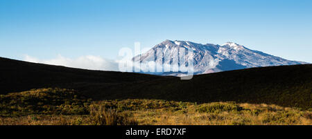 Schlummernde Mount Ruapehu von Tongariro Alpine Crossing in der Nähe von Whakapapa in Nordinsel Neuseeland Stockfoto