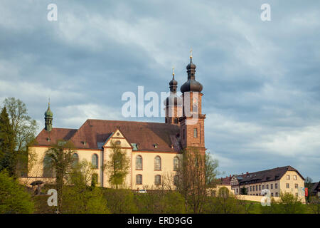 Sonnenuntergang im Kloster Sankt Peter, Deutschland. Schwarzwald. Stockfoto