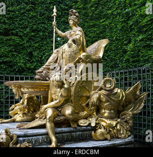 17. Jahrhundert Brunnen, La France Triomphante ist das Werk des Bildhauers Jean-Baptiste Mühle Stockfoto