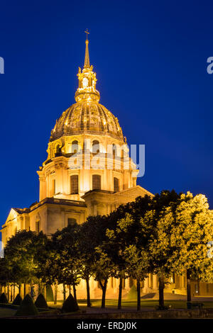 Kapelle Saint-Louis des Invalides, Grabstätte von Napoleon Bonaparte, Paris Frankreich Stockfoto