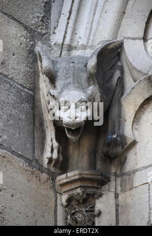 Wasserspeier in der Kathedrale Notre Dame. Paris, Frankreich Stockfoto