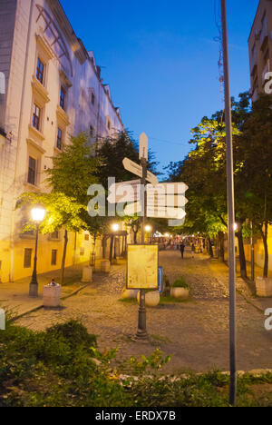 Skadarlija, Skadar Straße, ehemalige Böhmische Viertel, Belgrad, Serbien, Südosteuropa Stockfoto