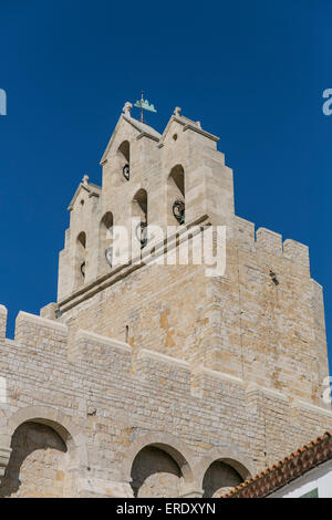 Kirche von Saintes-Maries-de-la-Mer, Provence-Alpes-Côte d ' Azur, Frankreich Stockfoto