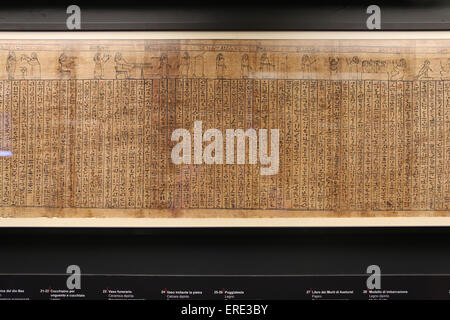 Alten Ägypten. Book of the Dead Asetweret. Papyrus. Herkunft unbekannt. Frühen Ptolemäerzeit. 4.-3. Jh. v. Chr.. Vatikan Stockfoto