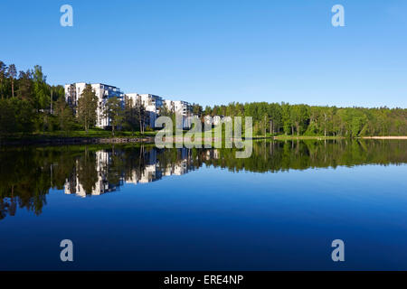 Seenlandschaft, Lappeenranta, Finnland Stockfoto