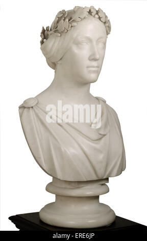 Giulia Grisi als "Norma".  die Titelrolle von Bellinis Oper "Norma". Skulptur von A. Bezzi, signiert und datiert 1851, weiß Stockfoto