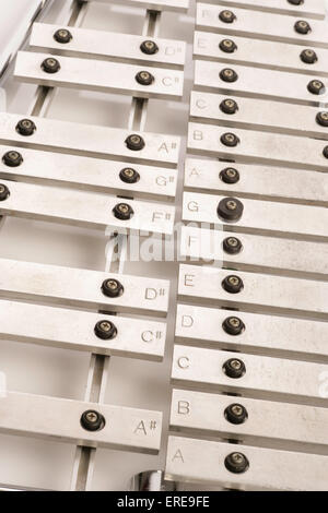 Marching Glockenspiel oder Bell Lyra oder Bell Lyra Stockfoto