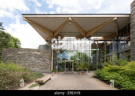 John Hope Gateway Eingang und Besucher-Zentrum an der Royal Botanic Garden Edinburgh Stockfoto