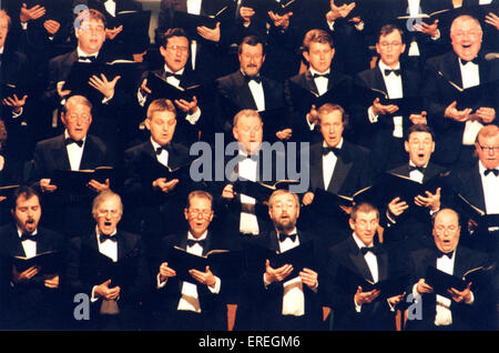 Chor-BBC NATIONAL CHORUS OF WALES Männerchor mit BBC National Orchestra of Wales, 1998 Stockfoto