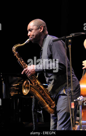 Branford Marsalis Tenor Saxophon an der Badewanne Musicfest, Mai 25 2009. US-amerikanischer Saxophonist und Komponist, b. 26 August Stockfoto