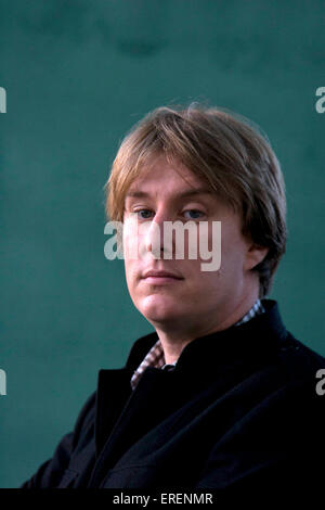 John Harris, Musikjournalist beim Edinburgh Festival 2010, Edinburgh, Schottland, UK, 18. August 2010. Stockfoto