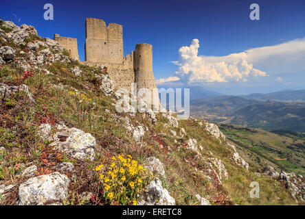 Rocca Calascio Burg Stockfoto