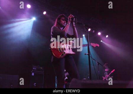 Kriegsbemalung, amerikanischer experimenteller Kunst-Rock-Gruppe bei der ABC-O2-Bühne auf dem "Hirsch und Dolch" Indie-Rock-Festival, Stockfoto