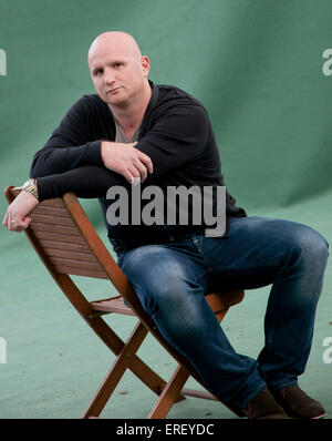 John Hartson beim Edinburgh International Book Festival 2011. Vortrag über seine Memoiren. Ehemaliger walisischer Fußballspieler Stockfoto