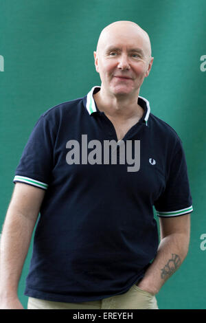 Irvine Welsh beim Edinburgh International Festival 2011 zu buchen. Schottischer Schriftsteller, berühmt für seinen Roman "Trainspotting": 27 Stockfoto