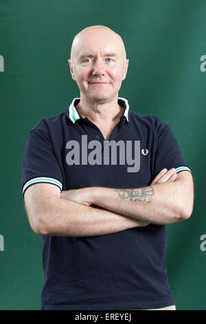 Irvine Welsh beim Edinburgh International Festival 2011 zu buchen. Schottischer Schriftsteller, berühmt für seinen Roman "Trainspotting": 27 Stockfoto