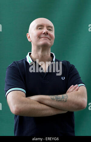 Irvine Welsh beim Edinburgh International Festival 2011 zu buchen. Schottischer Schriftsteller, berühmt für seinen Roman "Trainspotting": 27 Stockfoto