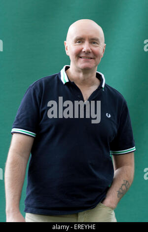 Irvine Welsh beim Edinburgh International Festival 2011 zu buchen. Schottischer Schriftsteller, berühmt für seinen Roman "Trainspotting": 27 Stockfoto