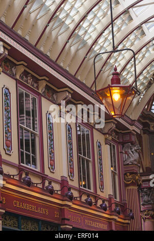 Architektur Detail in Leadenhall Market, London Stockfoto