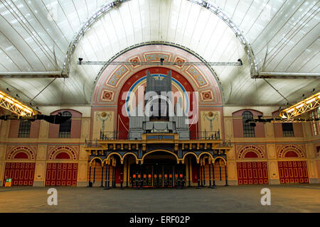 Alexandra Palace Interieur, mit Orgel Stockfoto