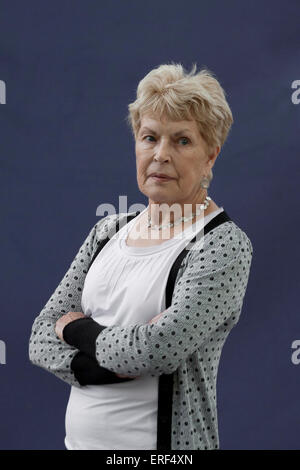 Ruth Rendell, Baroness Rendell of Babergh beim Edinburgh International Book Festival, 2012. Schreibt unter dem Pseudonym Barbara Stockfoto