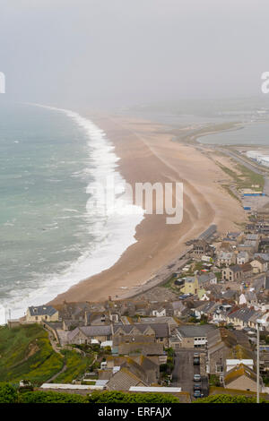 Portland Bill, UK. 2. Juni 2015. UK-Wetter: ein sehr stürmischen Tag zunächst neblig und windig, aber das Wetter verbessert © Paul Chambers Stockfoto