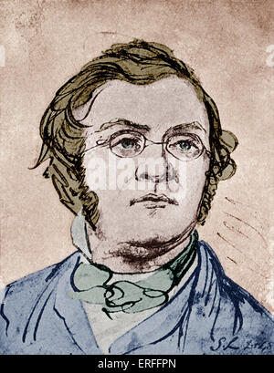 William Makepeace Thackeray - 1811-1863. Englischer Schriftsteller. Autor von Vanity Fair und andere populäre Romane. (William Makepeace) Stockfoto