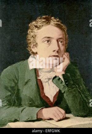 John Keats-Porträt des englischen Dichters von J. Severn. 1795-1821 Stockfoto