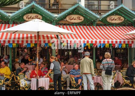 Cafe de Paris. Puerto De La Cruz. Teneriffa. Kanarischen Inseln. Spanien Stockfoto