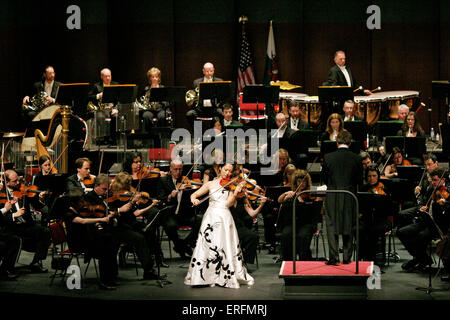 Joan Kwuon - Porträt des amerikanischen Geigers mit dem BBC National Orchestra of Wales, in den USA. Stockfoto