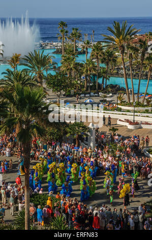Mardi Gras Karneval. Puerto de la Cruz. Teneriffa. Die Kanarischen Inseln, Spanien. Stockfoto