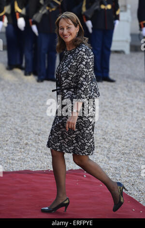 Paris, Frankreich. 2. Juni 2015. Ségolène Royal besuchen ein Gala-Dinner im Elysée-Palast am 2. Juni 2015 in Paris Credit: Jack Abuin/ZUMA Draht/Alamy Live News Stockfoto