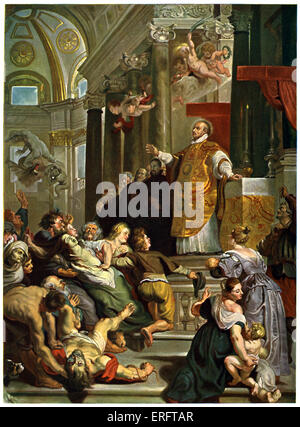 Herrlichkeit des Ignatius von Loyola (1616) von Ruben. Gründer des Jesuitenordens, 23 Oktober 1491 – 31 Juli 1556. Stockfoto