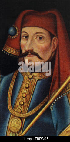 König Henry IV Porträt (Reigned 1399-1413). Die meisten seiner Herrschaft war dabei seine Position gegen häufige aufgegriffen Stockfoto