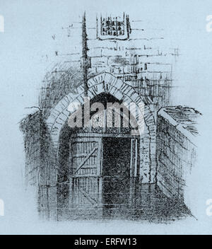 Des Verräters Tor am Tower of London. Der Wassereingang zum Turm wird oft als Verräter des Tor weil Gefangene Stockfoto
